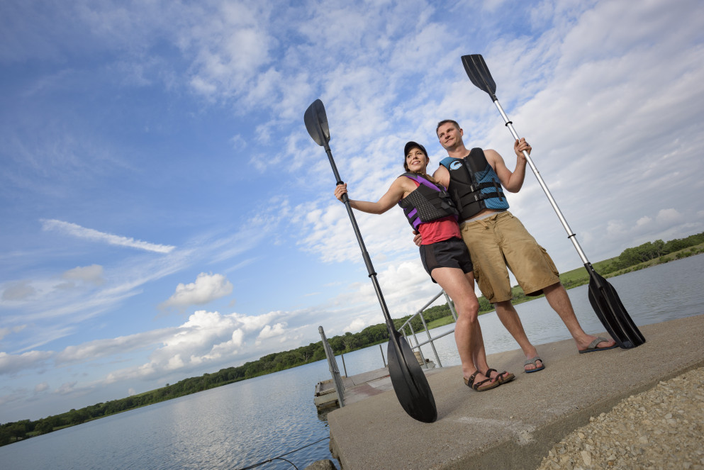 Ready to kayak in Manhattan Kansas