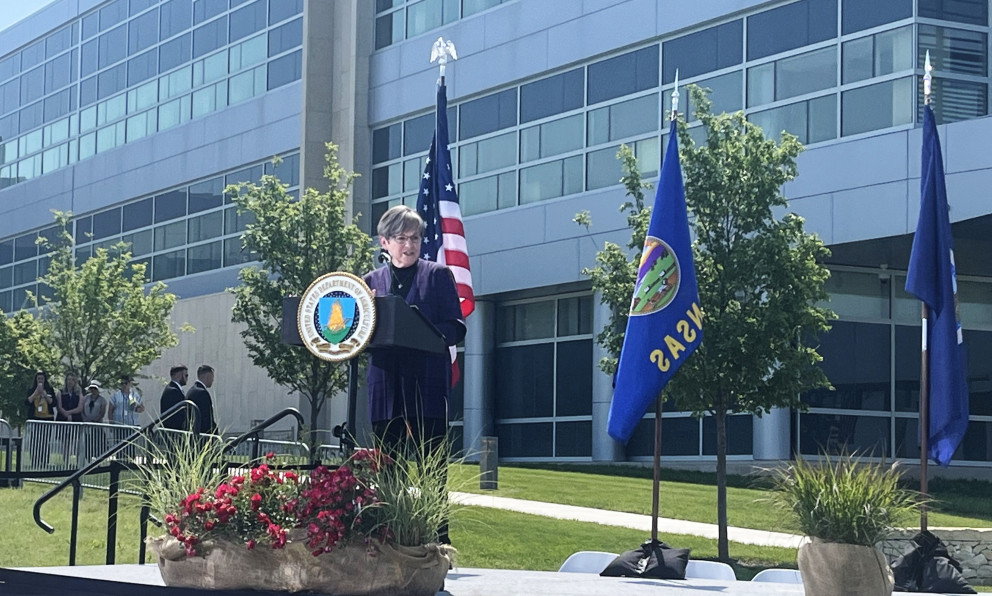 NBAF ribbon cutting Kansas Governor Laura Kelly